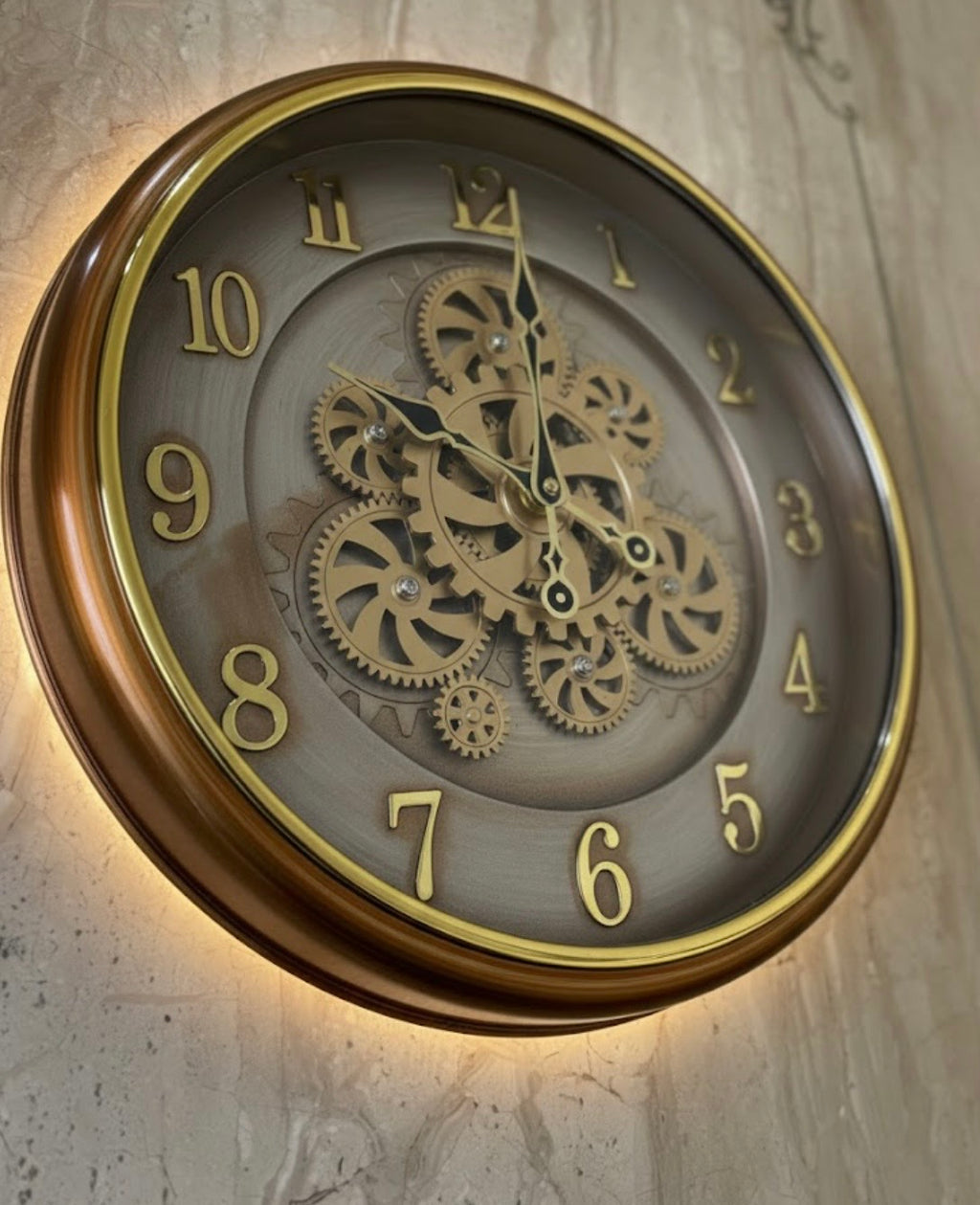 The Majestic Moving Gear Wall Clock