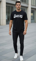 Lakers Logo Graphic Tee - Modern Fit Over Size T-Shirts