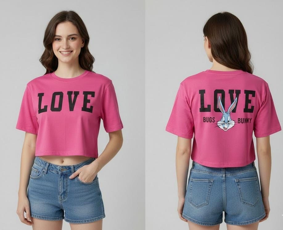 Love at First Hop! Bugs Bunny Edition Crop Tee