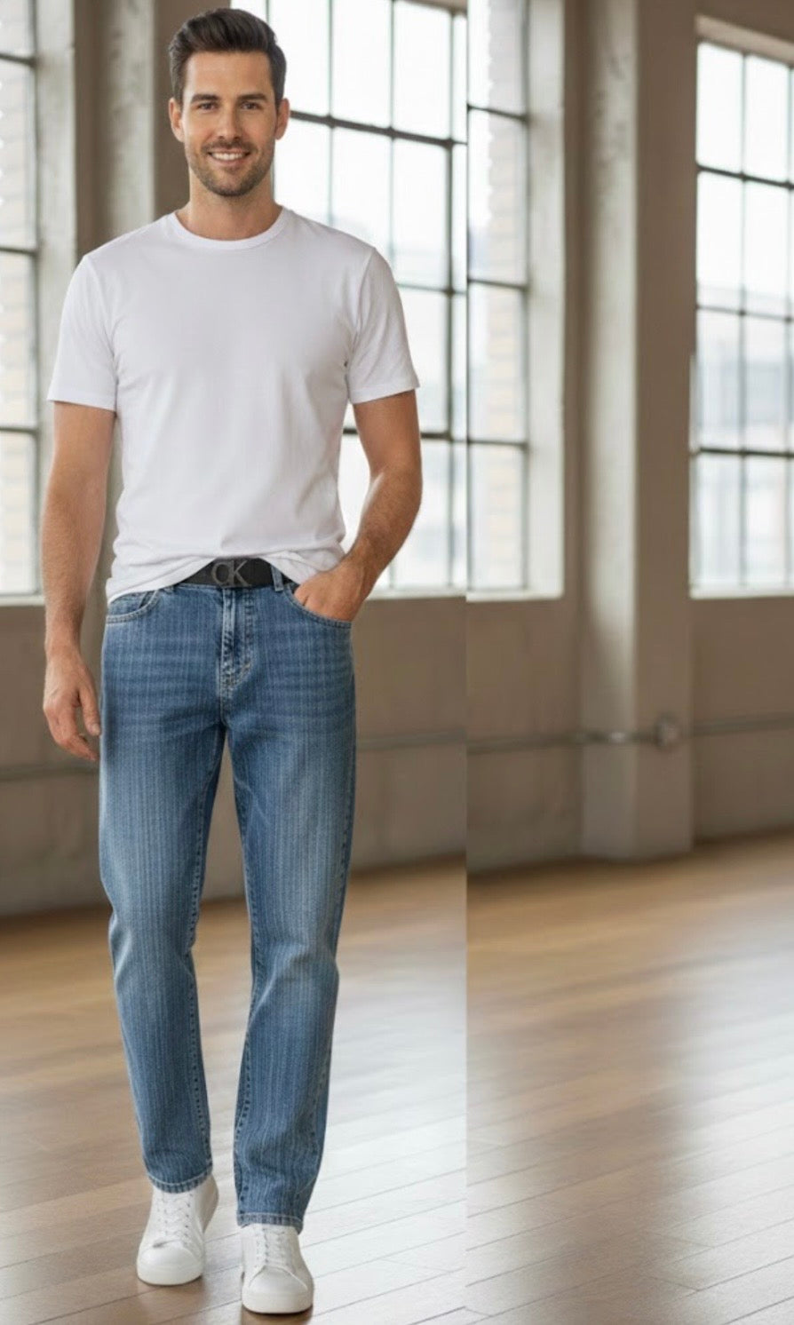 CK-Calvin Klein Straight Jeans For Men’s