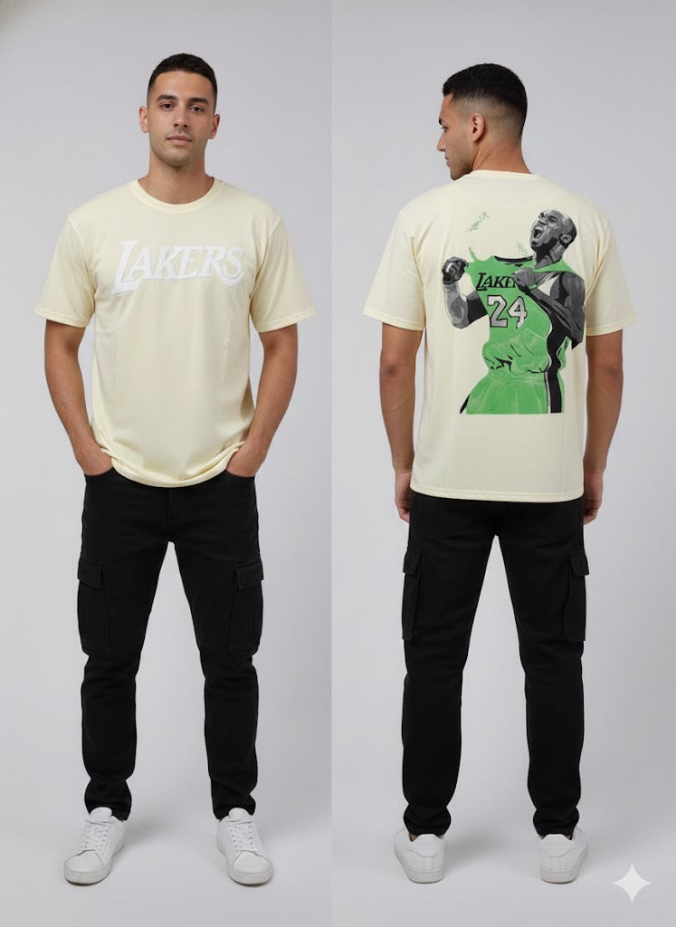Lakers Logo Graphic Tee - Modern Fit Over Size T-Shirts
