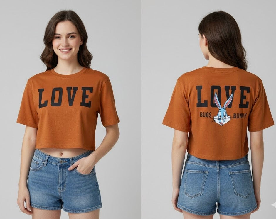 Love at First Hop! Bugs Bunny Edition Crop Tee