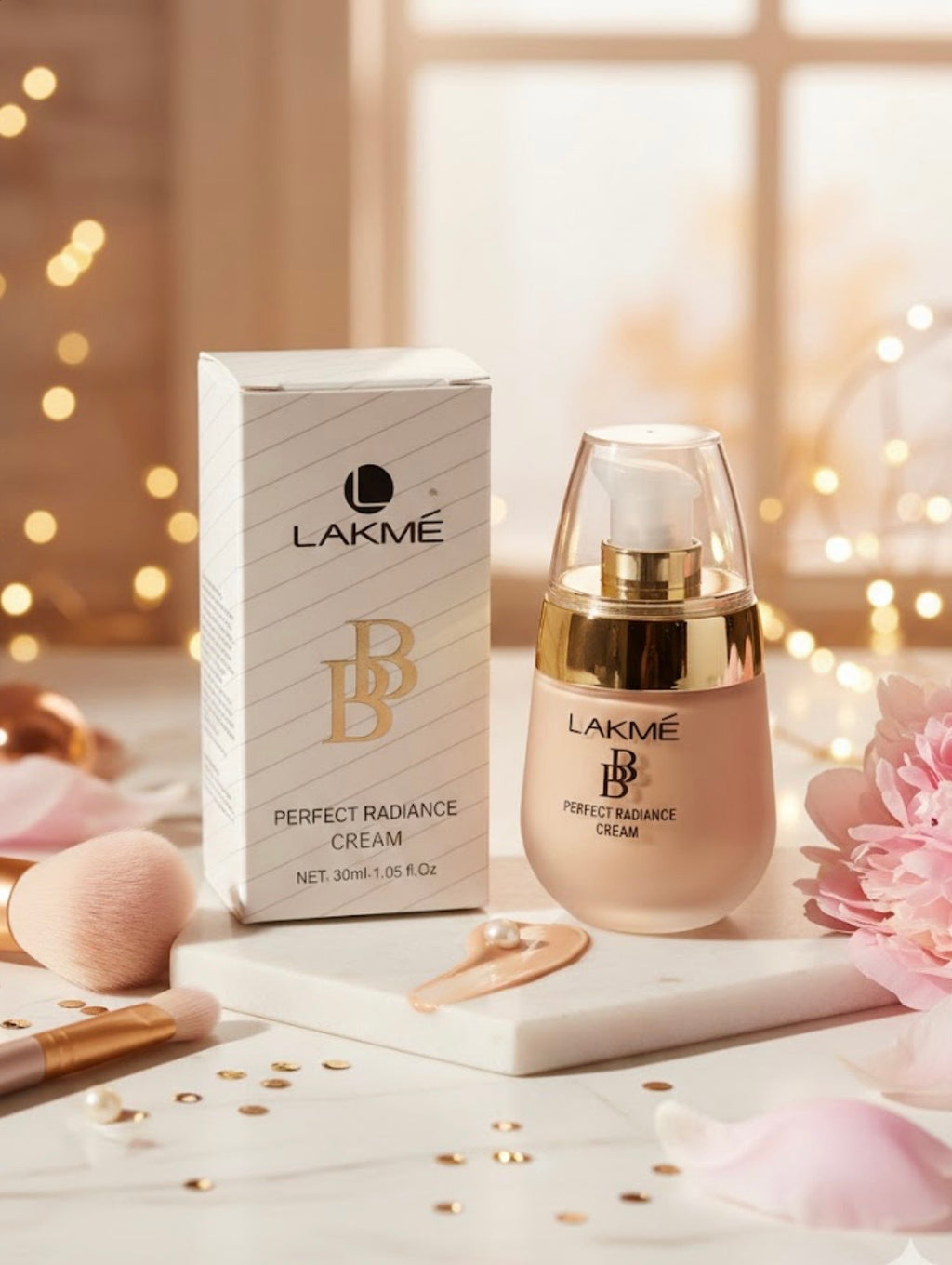 Lakme BB Perfect Radiance cream Foundation Get Free (Lakme Eyeconic Kajal Deep Black Long Lasting).